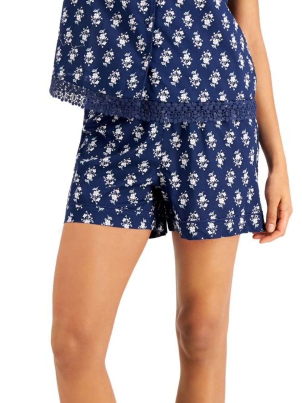 Charter Club Womens Printed Cotton Shorts Only